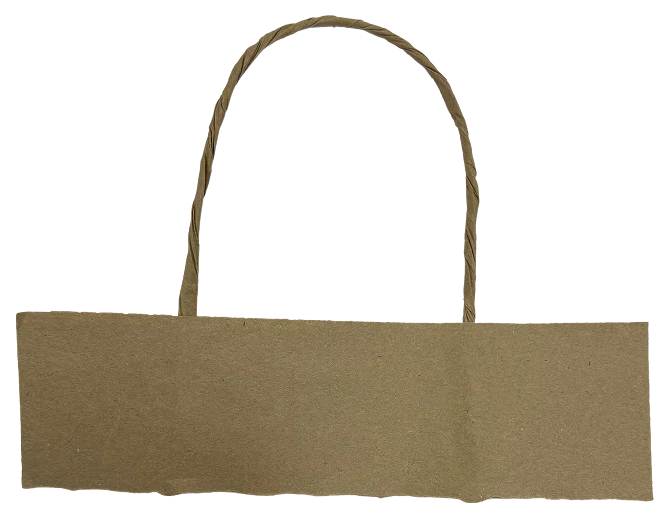 Alça de papel torcida personalizada Wellpack
