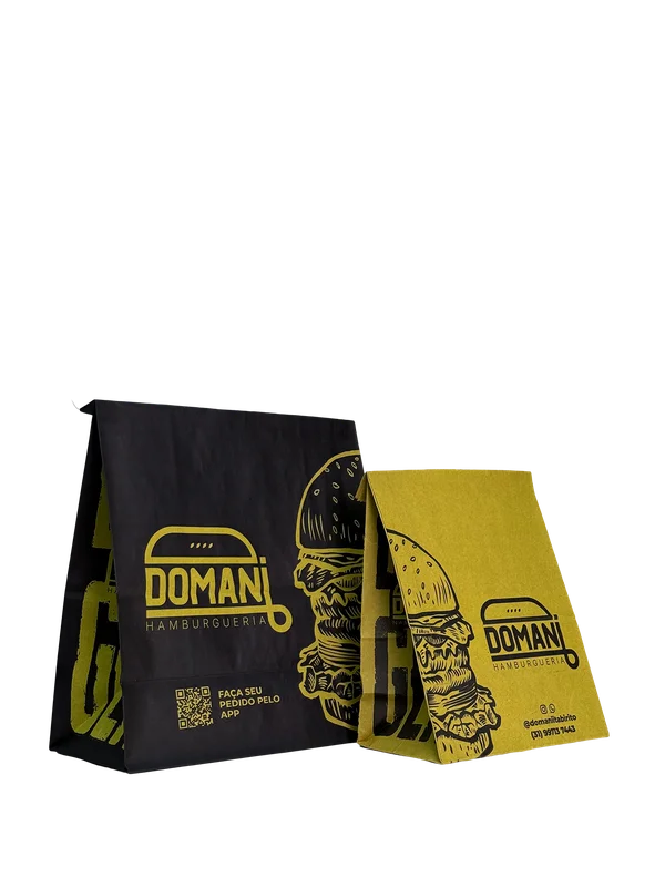 Saco SOS personalizado em papel kraft